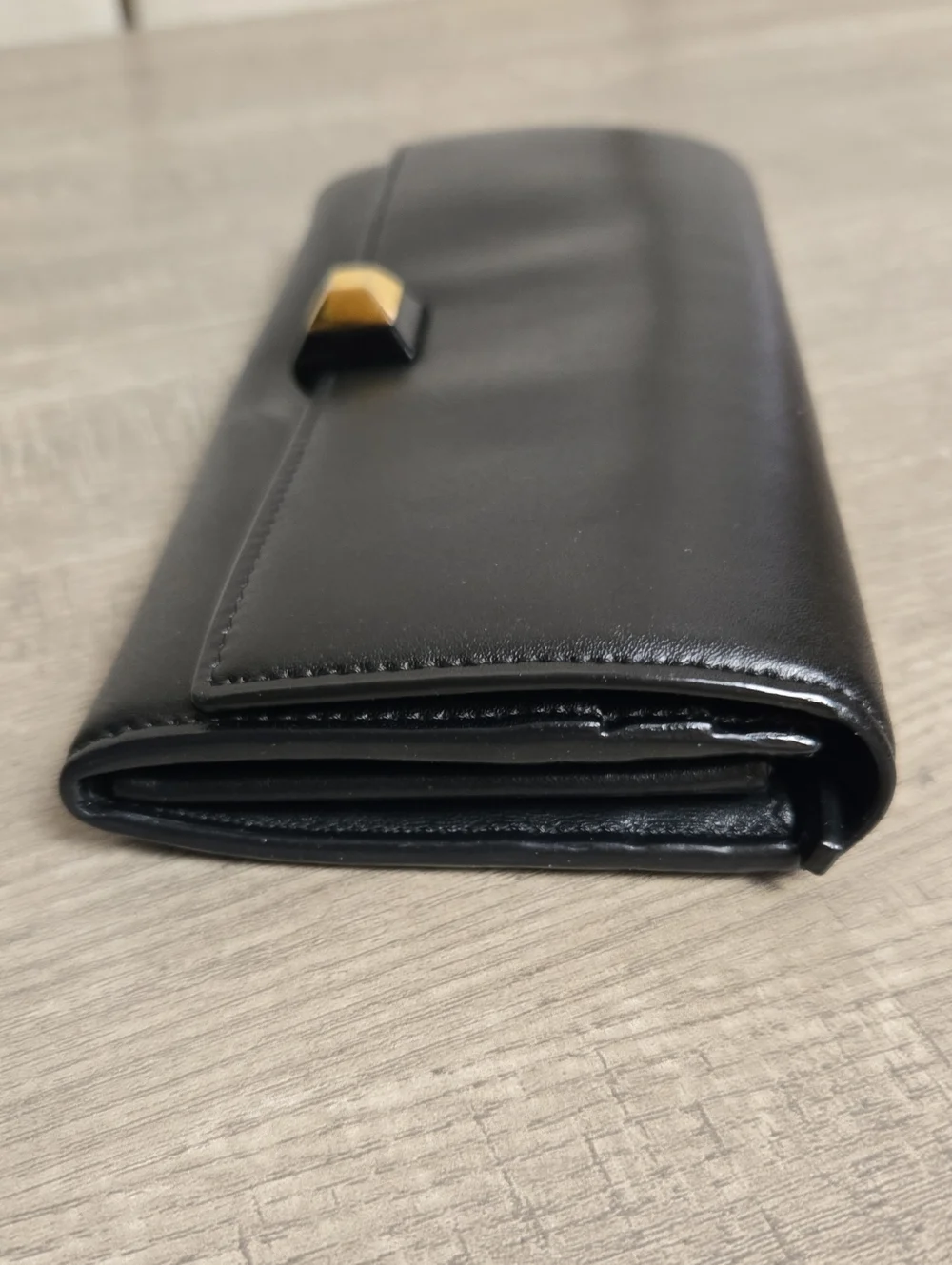 Fendi Roma Continental Black Leather Long Wallet Authentic 8M0251